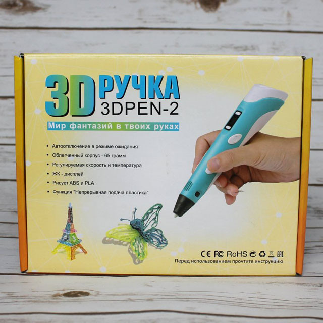 Ручка 3D "3DPen-2" с дисплеем (базовый набор) - фото 3 - id-p77208798