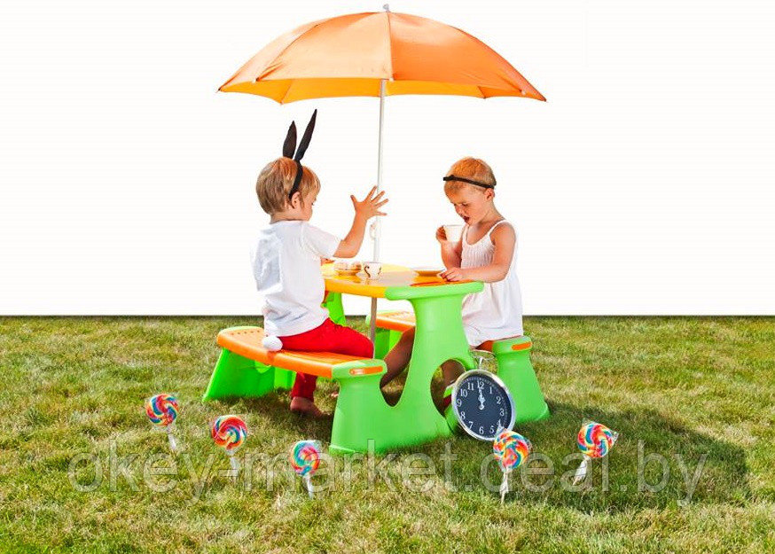 Детский стол для пикника c зонтом PARADISO - фото 5 - id-p77256450