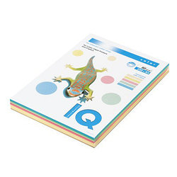 Бумага цветная IQ Color А4 5 цветов, 250л., набор/пастель (Цена с НДС)