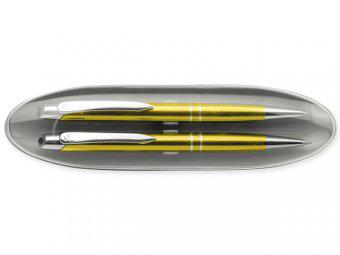 Набор: ручка шариковая и карандаш автоматический в футляре - фото 1 - id-p77281587
