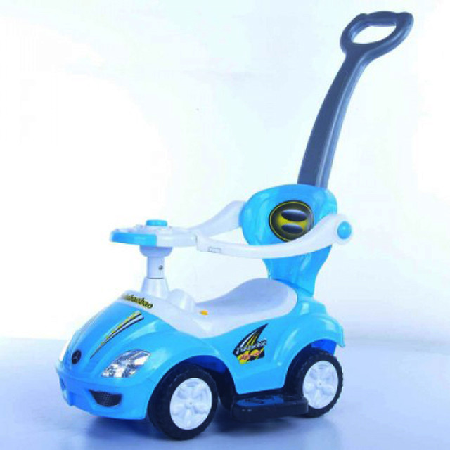 Машинка каталка с ручкой Mega Car (Baby Car) 3 в 1 301 