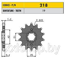 Звезда ведущая Sunstar 428/218 стальная 19 зубьев