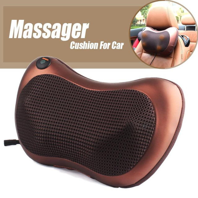 Массажная роликовая подушка с ИК-прогревом Massager Pillow