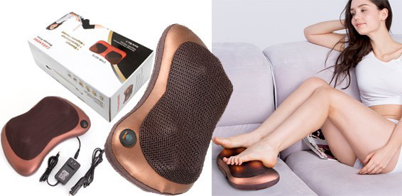 Роликовый массажер подушка Massager Pillow.Эффект кулачкового массажа. - фото 7 - id-p77309397
