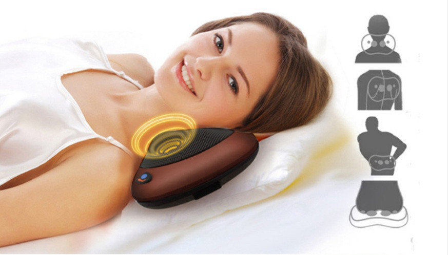 Роликовый массажер подушка Massager Pillow.Эффект кулачкового массажа.