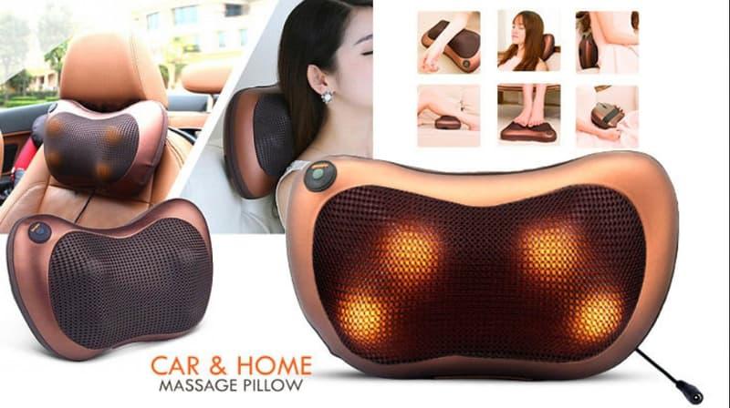 Массажная роликовая подушка Massager Pillow.Эффект кулачкового массажа. - фото 5 - id-p77309399