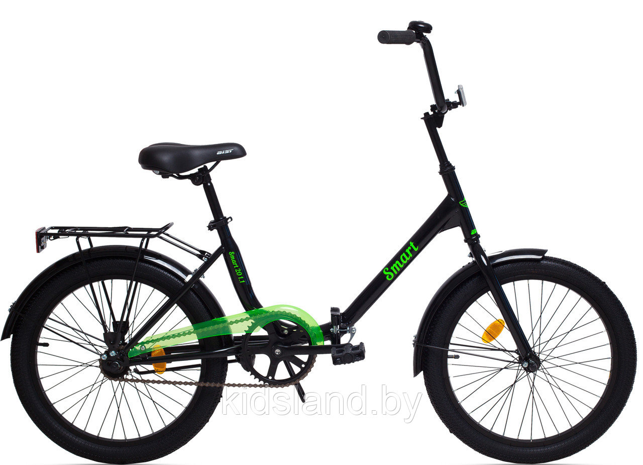 Велосипед AIST Smart 20" 1.1 (чёрно-зеленый)
