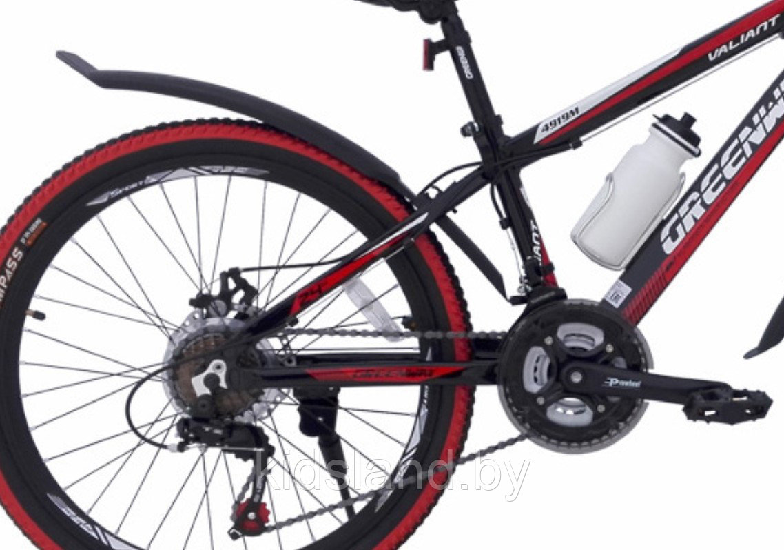 Велосипед Greenway 4919M Valiant 24" (чёрно-красный) - фото 3 - id-p77327880
