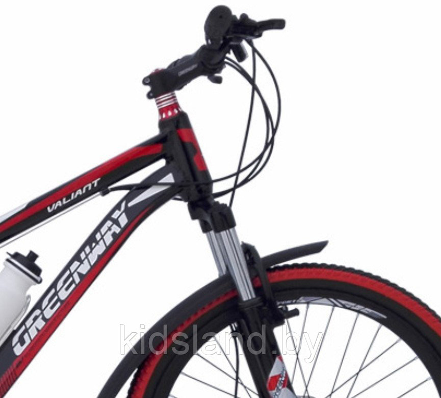 Велосипед Greenway 4919M Valiant 24" (чёрно-красный) - фото 4 - id-p77327880