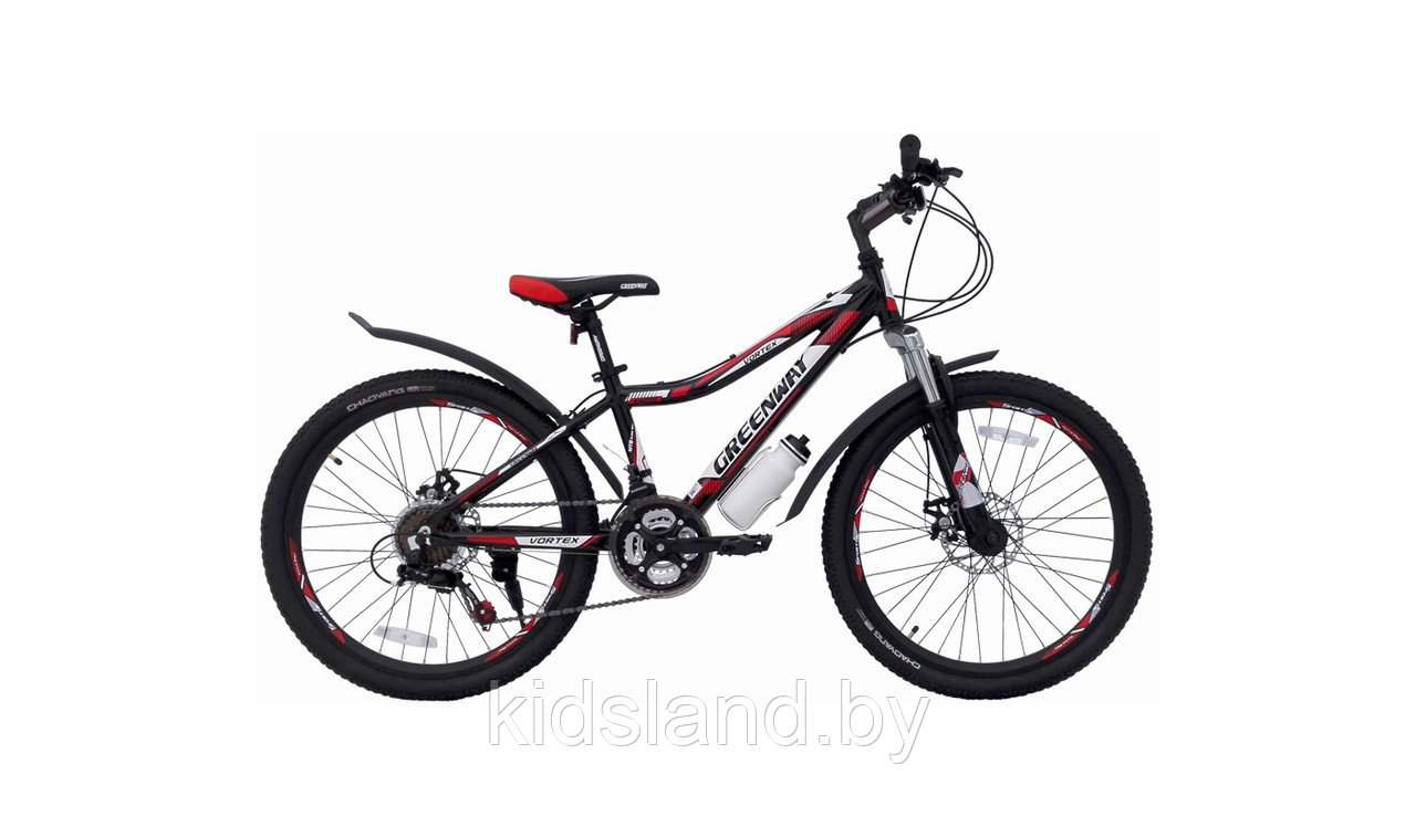 Велосипед Greenway Vortex 4920 24" 2018 (черный/красный) - фото 1 - id-p77327881
