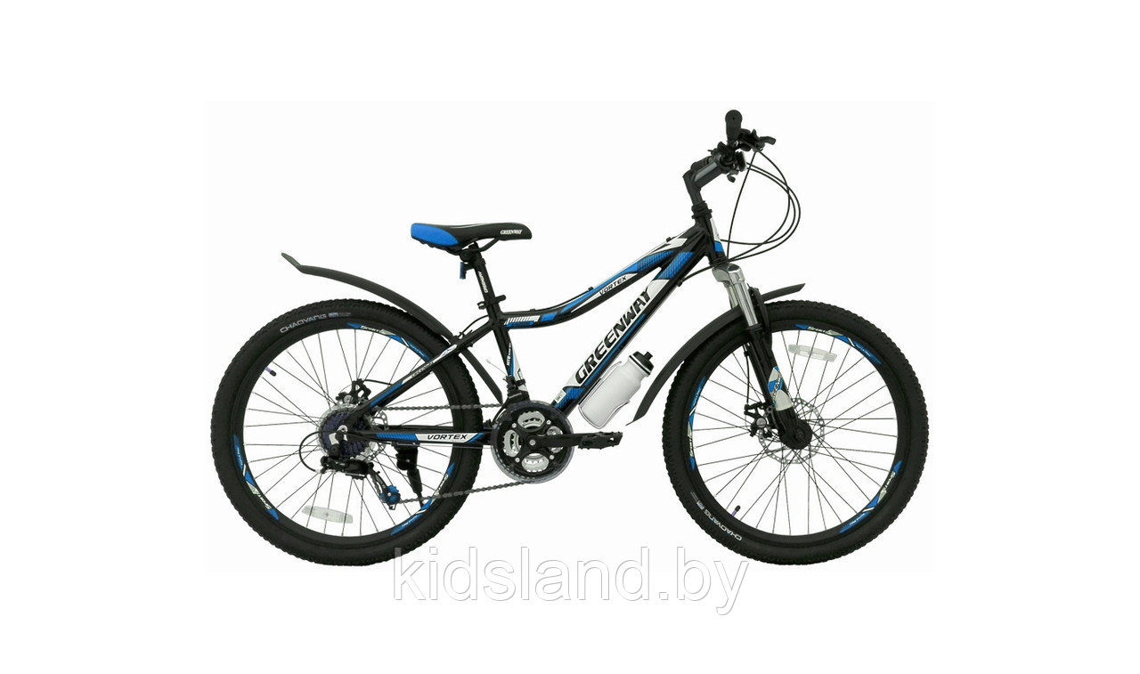 Велосипед Greenway Vortex 4920 24" 2018 (черный/синий)