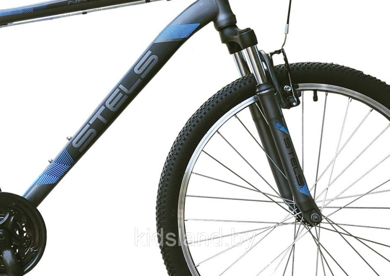 Велосипед Stels Navigator 500 V 26" (2017) рама 16" антрацитовый/синий - фото 2 - id-p77327906