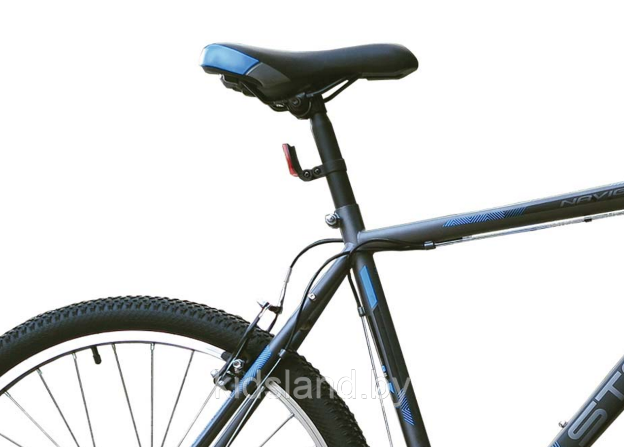 Велосипед Stels Navigator 500 V 26" (2017) рама 16" антрацитовый/синий - фото 3 - id-p77327906