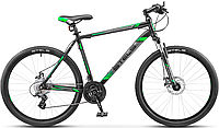 Велосипед Stels Navigator 500 MD 26" V020 (2017) рама 16"  черно-зеленый, фото 1