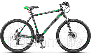 Велосипед Stels Navigator 500 MD 26" V020 (2017) рама 20"  черно-зеленый