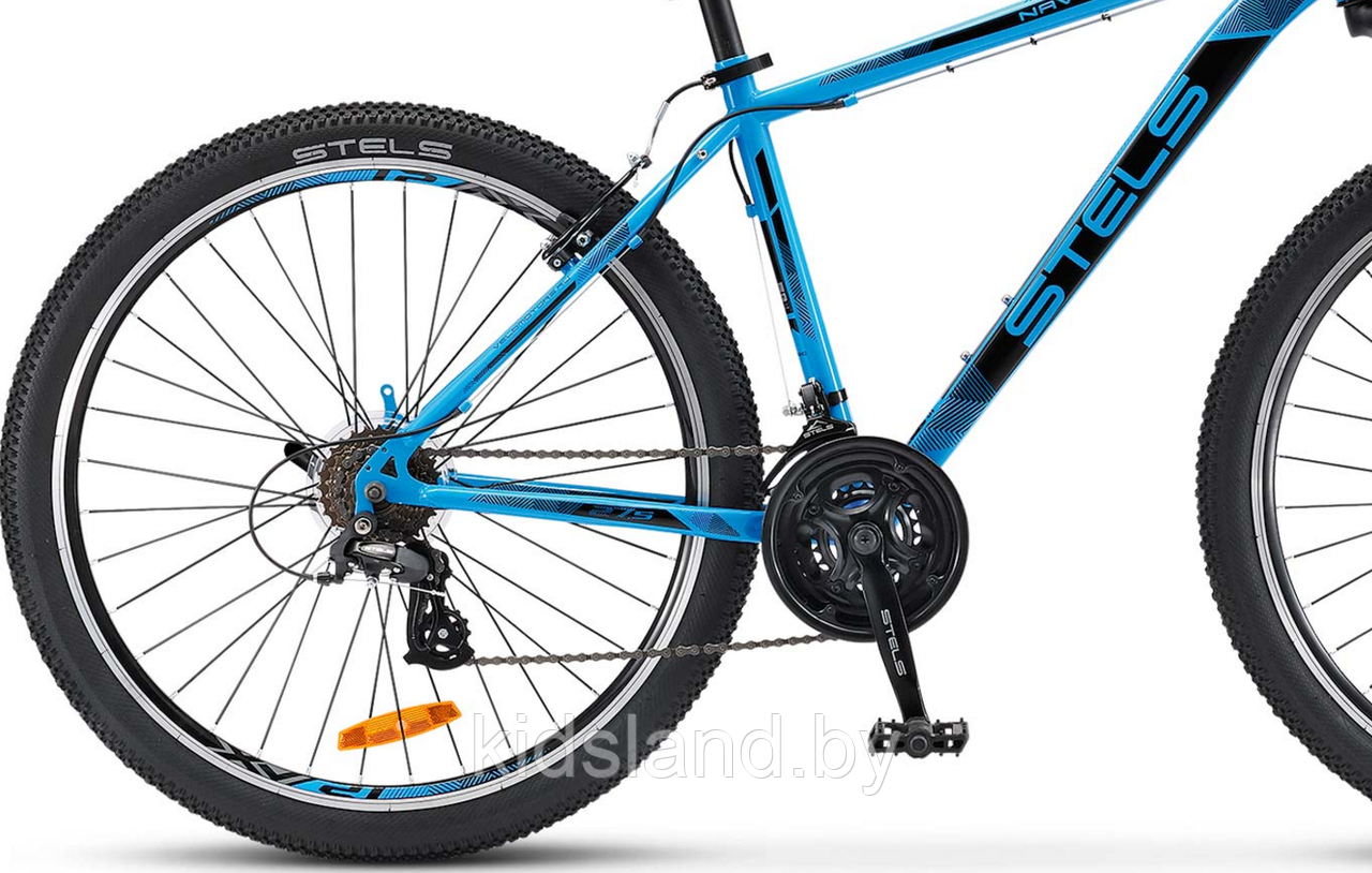 Велосипед Stels Navigator 500 V 27.5" (2017) рама 19" Голубой - фото 4 - id-p77327998