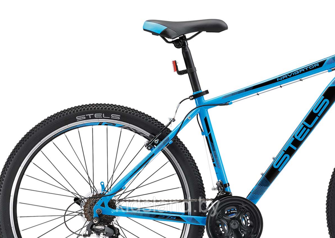 Велосипед Stels Navigator 500 V 27.5" (2017) рама 19" Голубой - фото 5 - id-p77327998