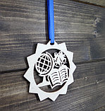 Медаль "Мир знаний" звездочка  с ленточкой, фото 4