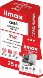 Клей для плитки белый ilmax 3140 5кг, фото 2