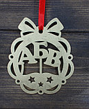 Золотая медаль "АБВ" венок  с ленточкой, фото 2
