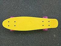 Детский скейт Светящийся Пенни борд ( роликовая доска для детей и подростков ) длина 56 см