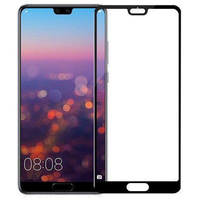 Противоударное защитное стекло Full Glue Screen Cover 0.3m черное для Huawei P20 - фото 1 - id-p77346488