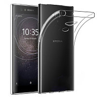 Силиконовый бампер Becolor TPU Case 0.6mm прозрачный для Sony Xperia XA2 Ultra