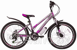 Велосипед Greenway Colibri-H 26" (серебристый/розовый)