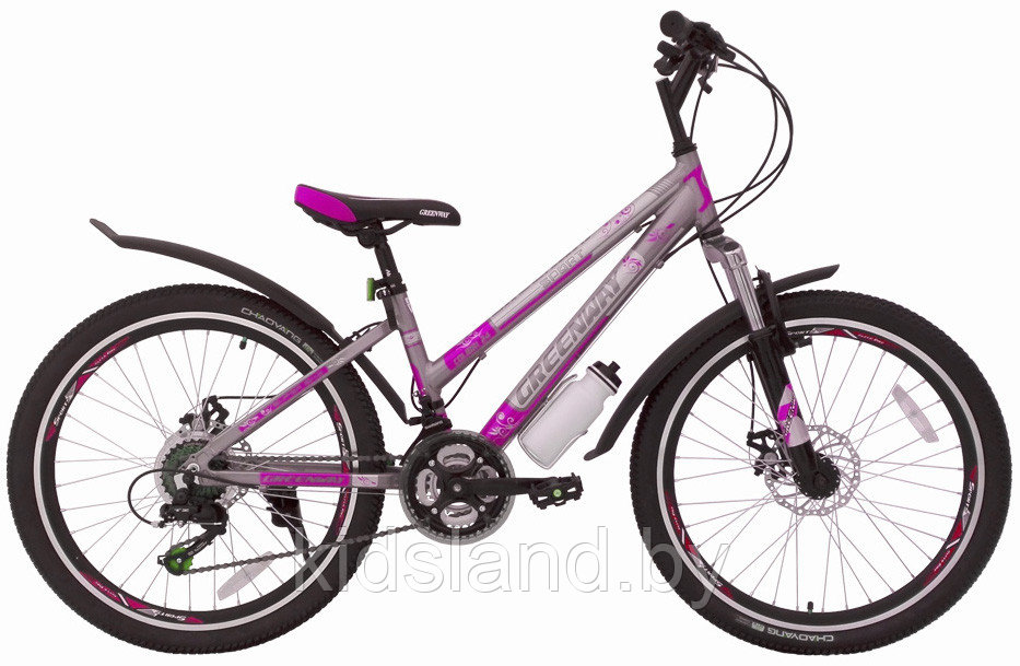 Велосипед Greenway Colibri 24" (серебристый/розовый) - фото 1 - id-p77353512
