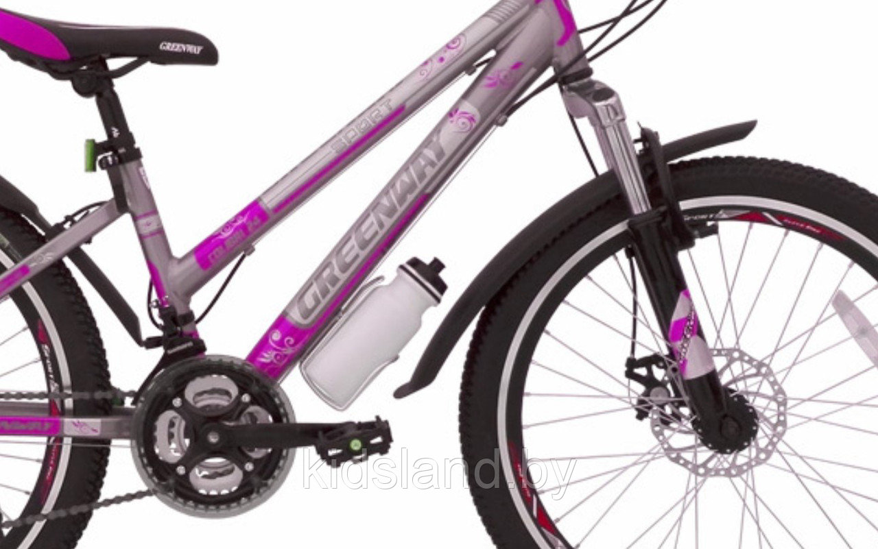 Велосипед Greenway Colibri-H 26" (серебристый/розовый) - фото 2 - id-p77353528