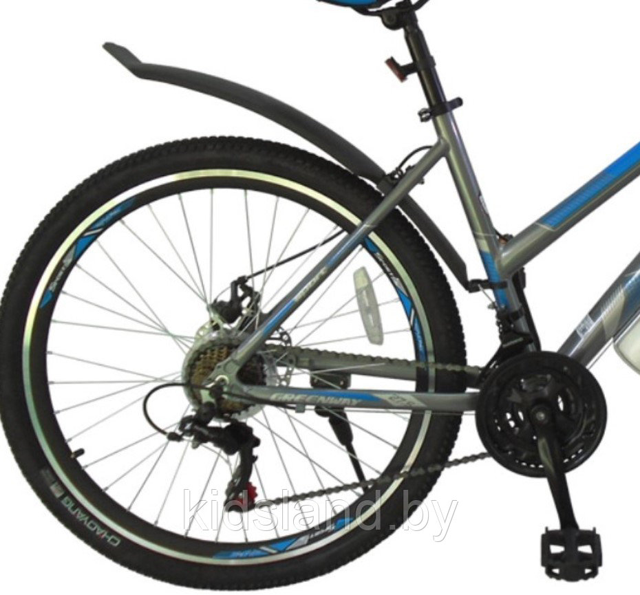 Велосипед Greenway Colibri-H 26" (серебристый/голубой) - фото 3 - id-p77353566
