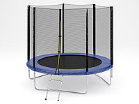 Батут Fitness Trampoline 8 FT Standart 244 см с защитной сеткой и лестницей, 120 кг нагрузка