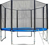 Батут Fitness Trampoline 14 FT Extreme 425 см с защитной сеткой и лестницей, 180 кг нагрузка