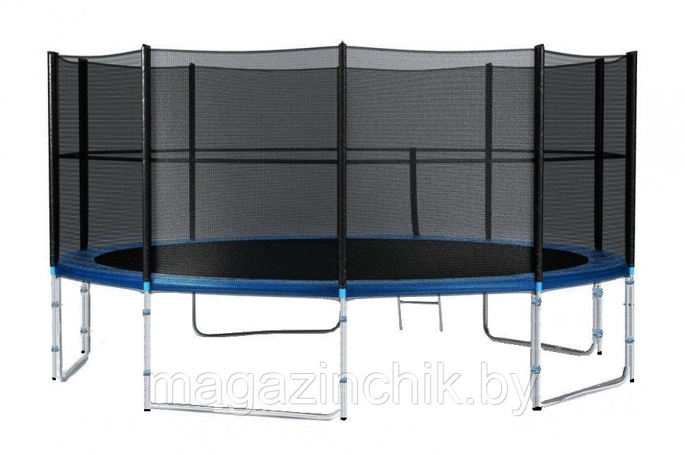 Батут Fitness Trampoline 15 FT Extreme 457 см с защитной сеткой и лестницей, 180 кг нагрузка