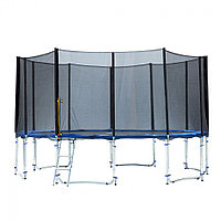 Батут Fitness Trampoline 16 FT Extreme 490 см с защитной сеткой и лестницей, 180 кг нагрузка