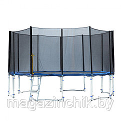 Батут Fitness Trampoline 16 FT Extreme 490 см с защитной сеткой и лестницей, 180 кг нагрузка