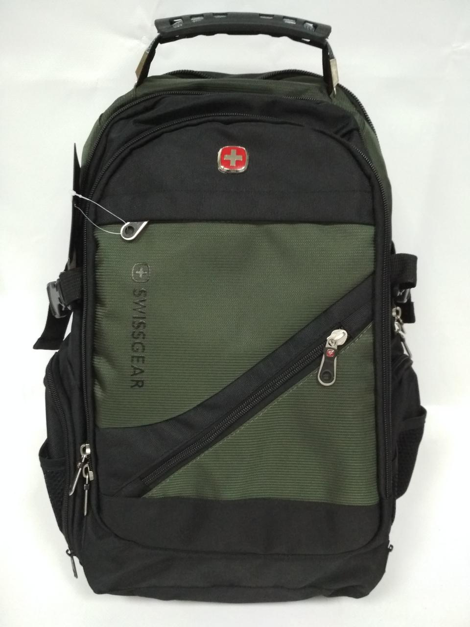 Рюкзак swissgear 8810 черно-зеленый - фото 1 - id-p77411802