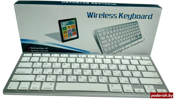 Клавиатура беспроводная Wirelles Keyboard WB-8022 - фото 1 - id-p77441866