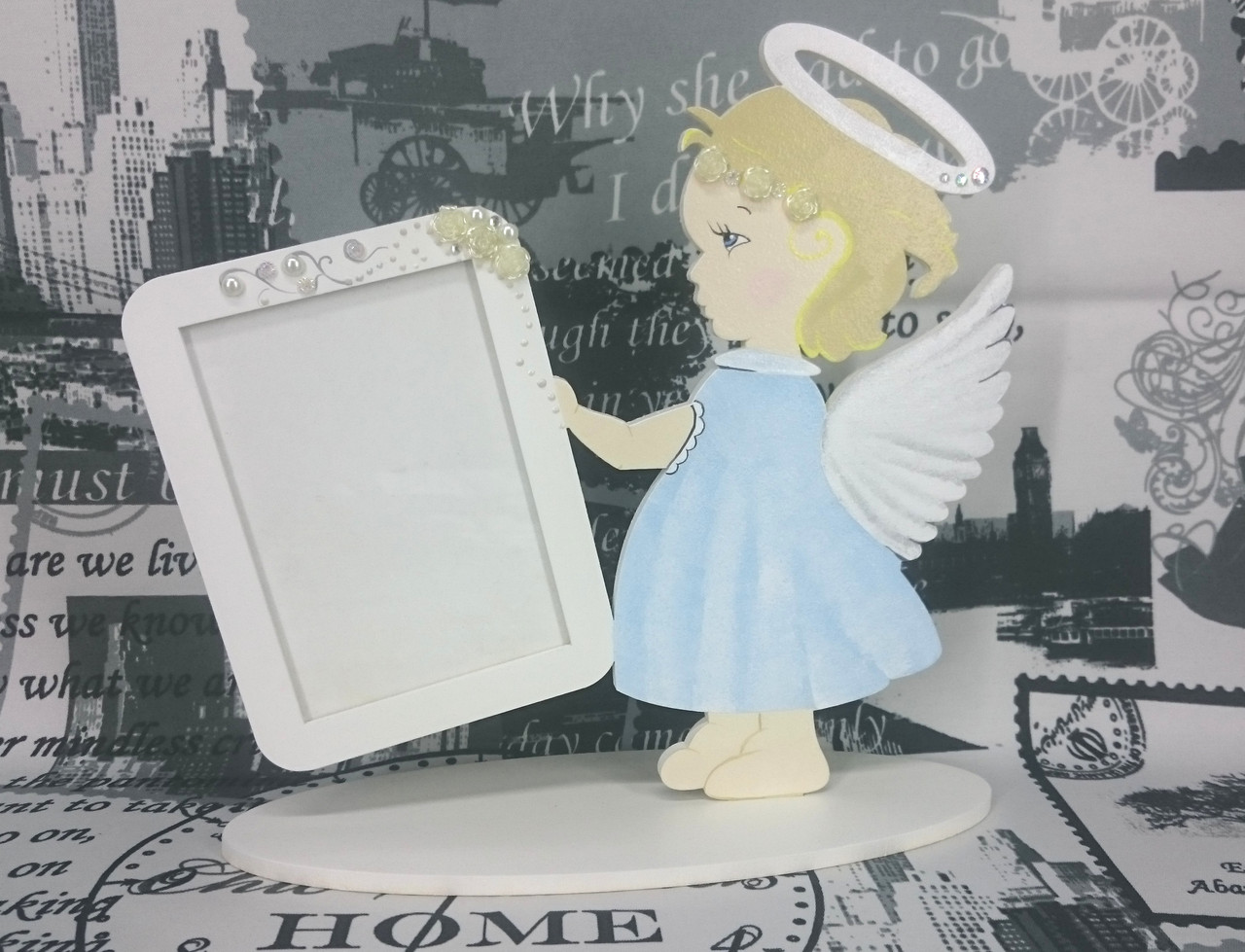 Фоторамка с ангелом с ручной росписью. - фото 5 - id-p73608575