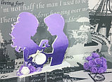 Фоторамка для УЗИ "Пара 2" с ручной росписью и декором., фото 4
