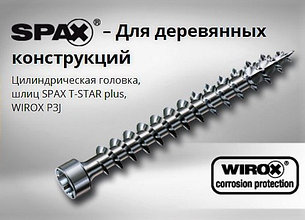 Шурупы (саморезы) SPAX с покрытием WIROX, цилиндрическая головка, полная резьба, фото 2