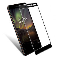 Защитное стекло Full-Screen для Nokia 6.1 2018 черный (полноразмерное)