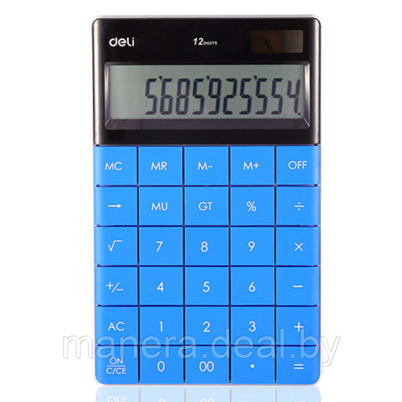 Калькулятор настольный 12 разрядов,165*105*13 мм СИНИЙ - фото 1 - id-p60523176