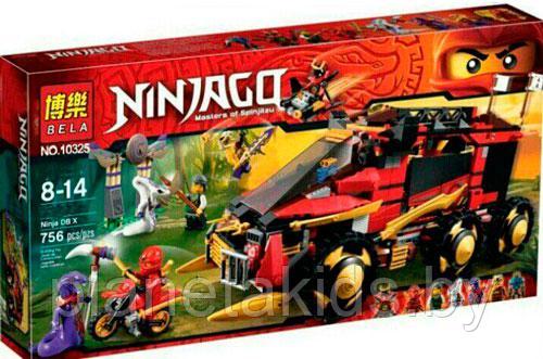 Конструктор Bela Ninja 10325 "Мобильная база Ниндзя" (аналог Lego Ninjago 70750) 755 деталей