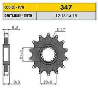 Ведущая звезда мотоцикла Sunstar 520/347 стальная 13 зубьев