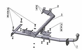 Фаркоп Avtos VAZ 2115,21099 (без снятия бампера)