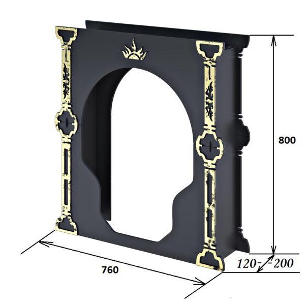 печной портал царь-печи большой