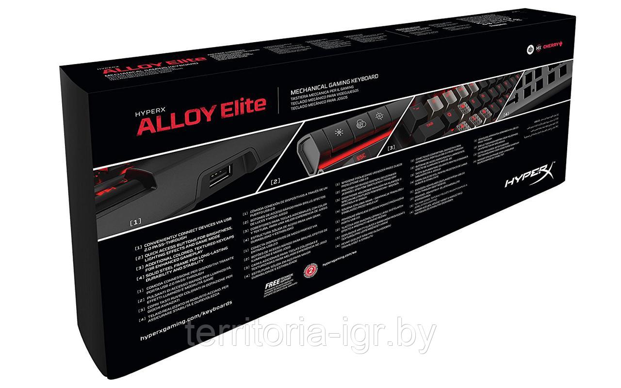 Механическая клавиатура Alloy Elite CHERRY MX BLUE HX-KB2BL1-RU/R1 HyperX - фото 2 - id-p77558220