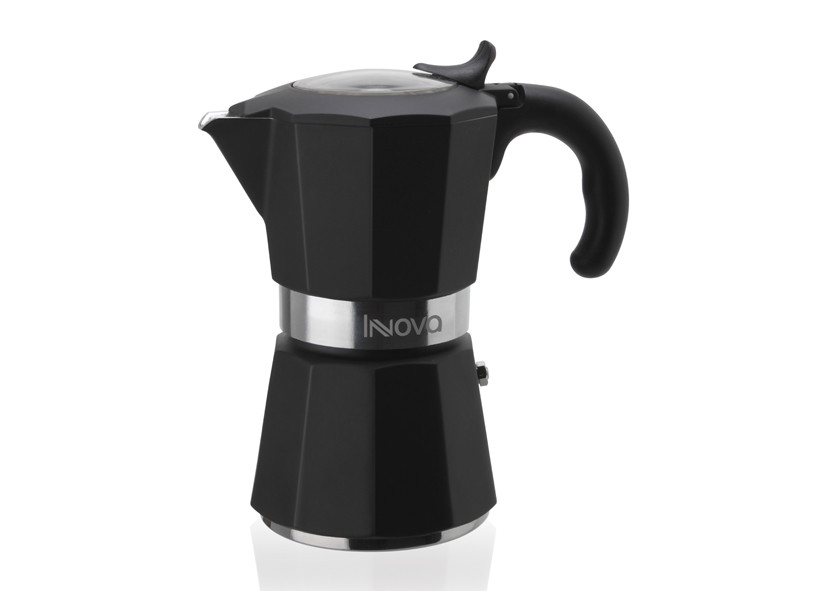 Гейзерная кофеварка на 6 порций Miss Moka Innova Black, Италия