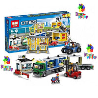 Конструктор Грузовой терминал Lepin 02082 аналог LEGO City 60169